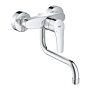31391003 Grohe Eurosmart Keukenmengkraan Wandmontage Chroom