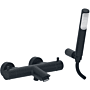 LIQ023NO Paffoni Light Thermostatische Douchemengkraan Mat Zwart