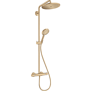 Hansgrohe 26890140 Croma Select S Showerpipe 280 1jet met thermostaat en handdouche Raindance Select S 120 Brushed Bronze