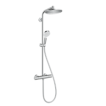 Hansgrohe 27268000 Crometta S Showerpipe 240 1jet EcoSmart met thermostaat Chroom