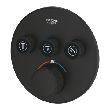 Grohe 29508KF0 Grohtherm Smartcontrol Thermostatisch Inbouwmengkraan met Omstelling Phantom Black