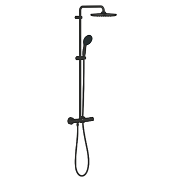 Grohe 266702431 Tempesta Systeem 250 Cube Douchesysteem met Thermostaatkraan Mat Zwart