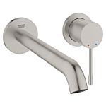 Grohe 19967DC1 Essence New Tweegats wastafelmengkraan L-Size Supersteel
