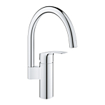 Grohe 33202003 Eurosmart Keukenmengkraan Hoge Uitloop Chroom