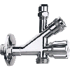  11065 Raminex Combi Tapkraan met knopbediening Chroom