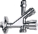  11065 Raminex Combi Tapkraan met knopbediening Chroom