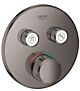 29119A00 Grohe Grohtherm Smartcontrol Thermostatisch Inbouwmengkraan met Omstelling Hard Graphite (donker grijs)
