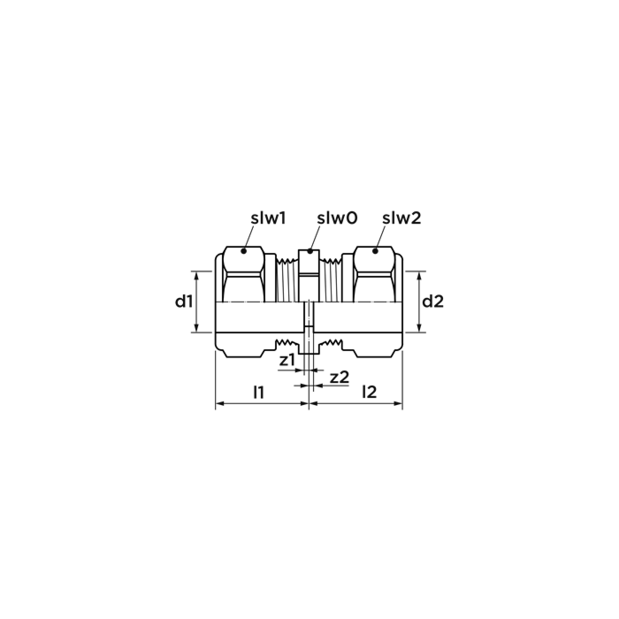 VSH 0860411 SUPER KNEL S1200 Fitting met 2 aansluitingen 10X10 2XKN