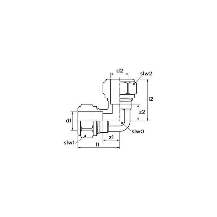 VSH 0863115 SUPER KNEL S1210 Fitting met 2 aansluitingen 10X10 2XKN