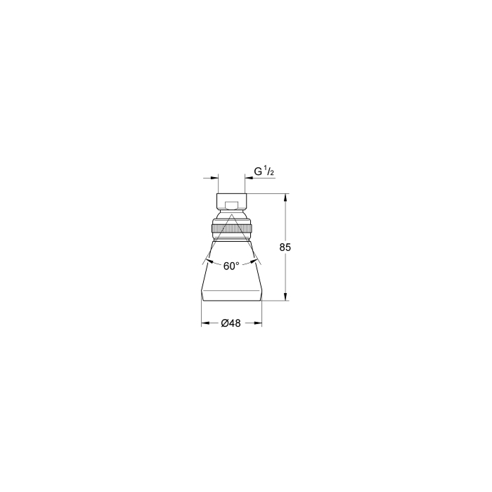 Grohe 28094000 Relexa Plus 50 Hoofddouche 1 straal Chroom