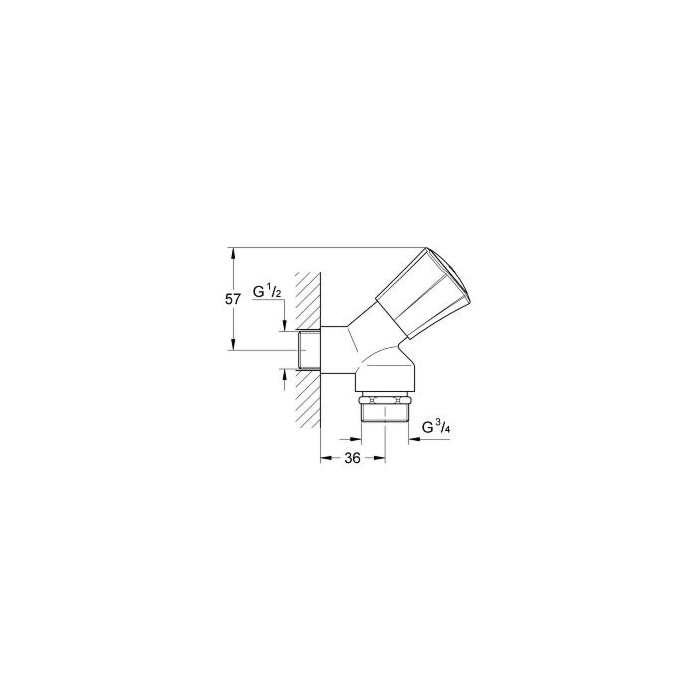 Grohe 30008001 Costa L Wasmachinekraan 1/2"