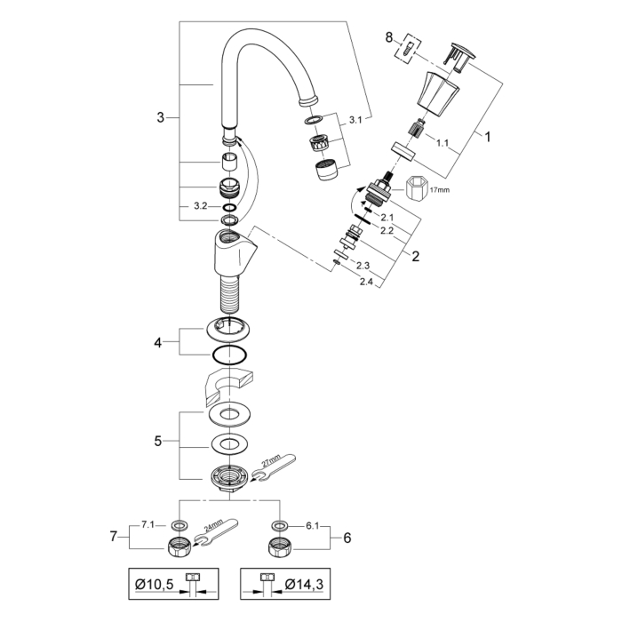 Grohe 20393001 Costa L Toiletkraan Chroom