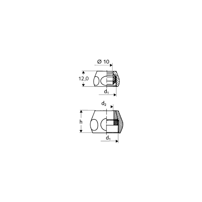 Schell 265090699 Klemfitting 1/2" x 10 mm Chroom