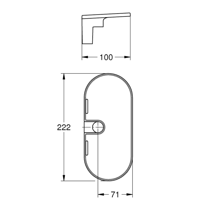 Grohe 26770001 Tempesta EasyReach Zeepschaal Wit