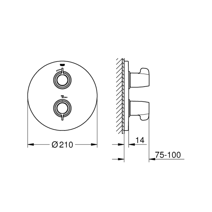 Grohe 29094000 Grohtherm Speciaal Thermostatische Douchemengkraan Chroom