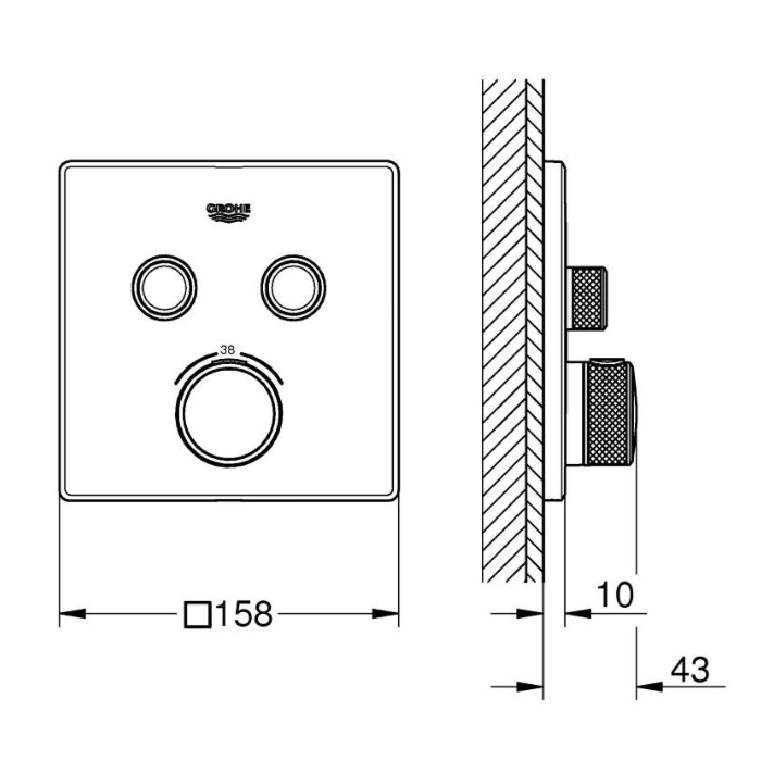 Grohe 29124000 Grohtherm Smartcontrol Thermostatische Mengkraan met Omstelling Chroom