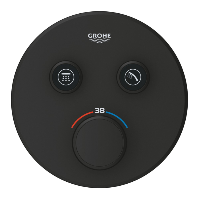 Grohe 29507KF0 Grohtherm Smartcontrol Thermostatisch Inbouwmengkraan met Omstelling Phantom Black