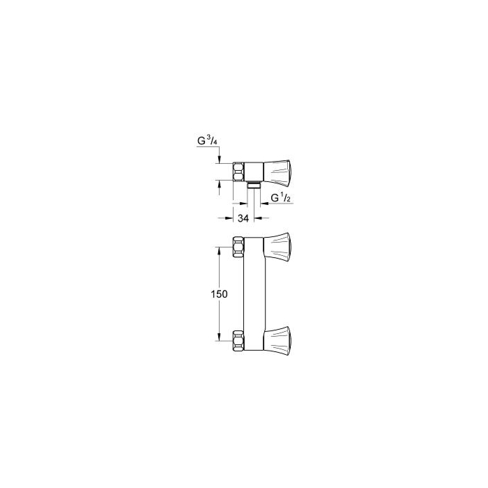 Grohe 26308001 Costa L Douchemengkraan Chroom