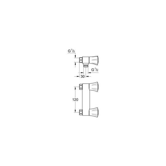 Grohe 26345001 Costa L Douchemengkraan Chroom