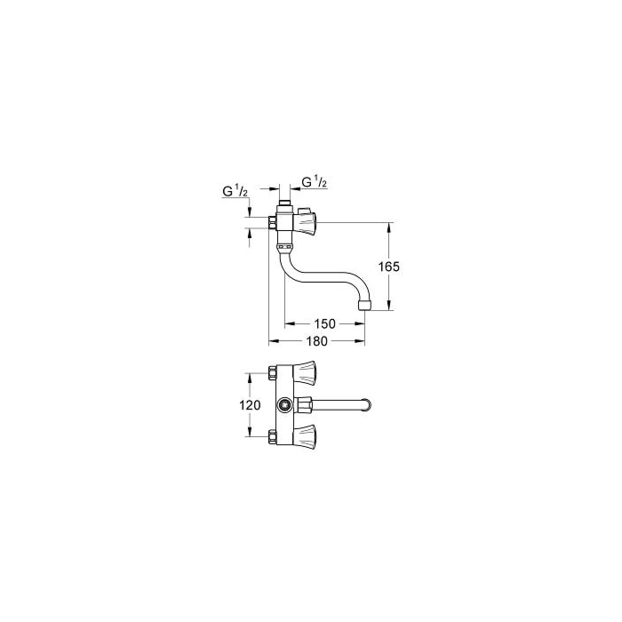 Grohe 26781001 Costa L Douchemengkraan Chroom