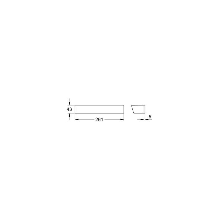 Grohe 18608001 EasyReach douche tray