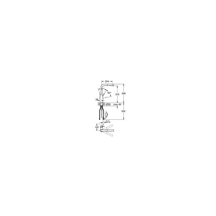 Grohe 30270000 Essence Keukenmengkraan Met Uittrekbare Handdouche Chroom
