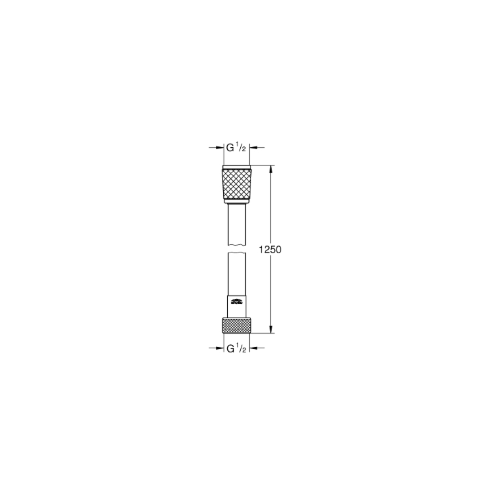 Grohe 28150002 Relexaflex Doucheslang 1250 Chroom