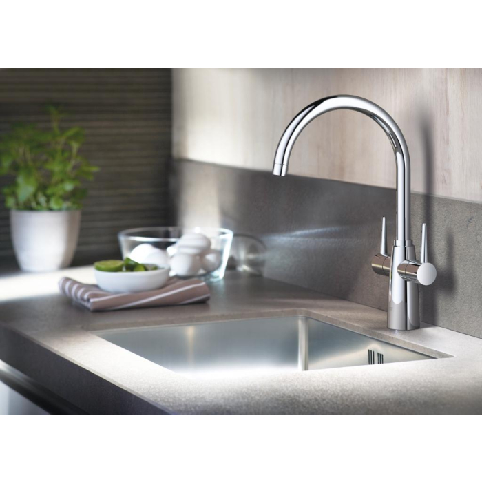 Grohe 30189000 Ambi Tweegreeps Keukenmengkraan Chroom