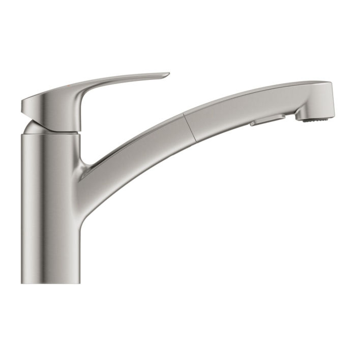 Grohe 30305DC1 Eurosmart Keukenmengkraan Lage Uitloop Supersteel (RVS look)