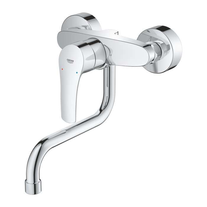 Grohe 31391003 Eurosmart Keukenmengkraan Wandmontage Chroom
