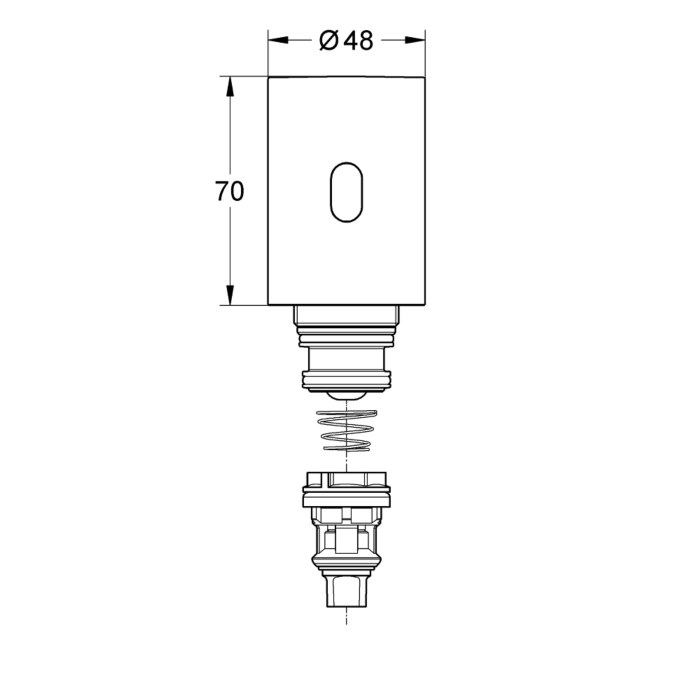 Grohe 37428000 Tectron Infrarood Urinoir-drukspoeler Chroom