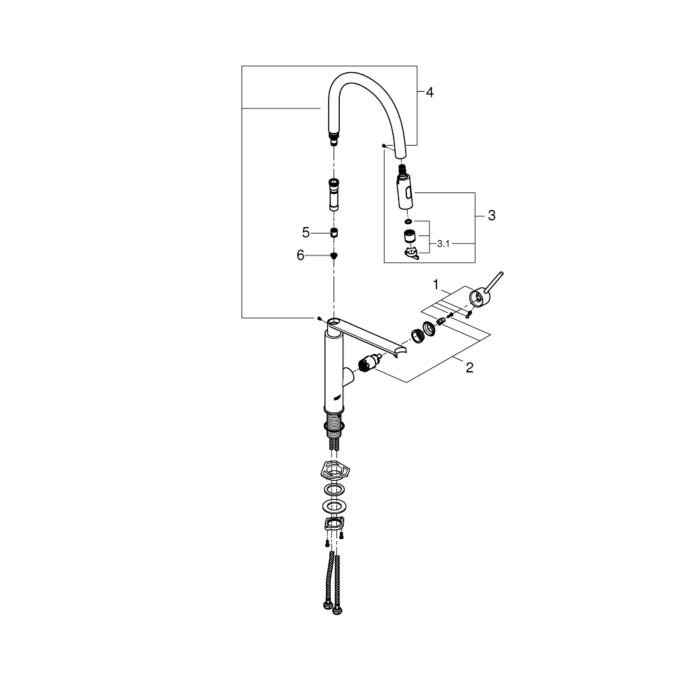 Grohe 31491DC0 Concetto Keukenmengkraan Supersteel