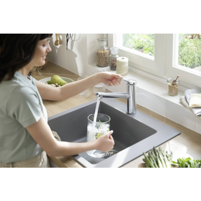 Hansgrohe 74802000 Zesis M33 Keukenmengkraan 150 1jet met Draaibereik Uitloop Chroom