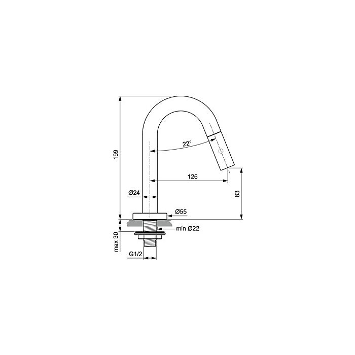Ideal Standard F2842AA Stream Fonteinkraan Chroom