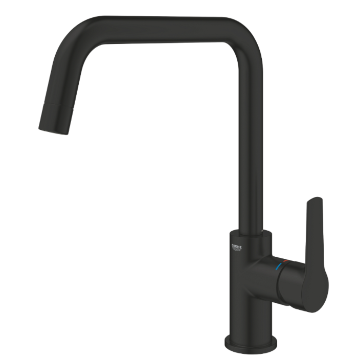 Grohe 304702430 Start Quickfix Keukenmengkraan Hoge Uitloop Mat Zwart