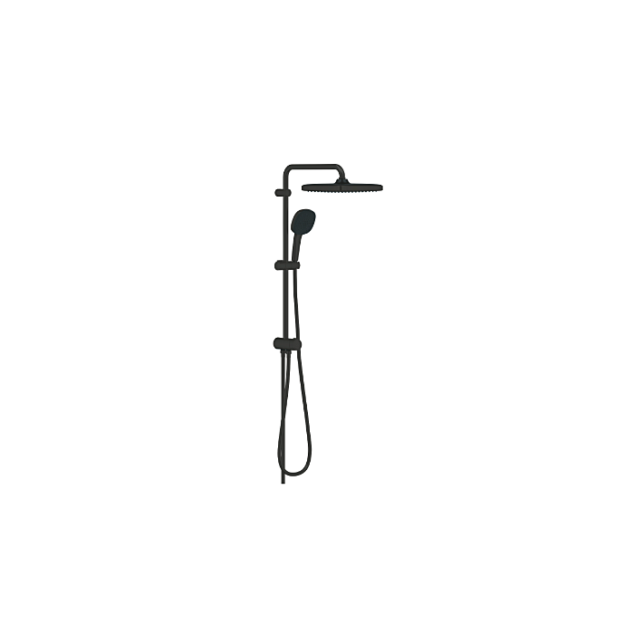 Grohe 269882431 Vitalio Comfort 250 Flex QuickFix Douchesysteem met Omstelkraan voor Wandmontage Mat Zwart