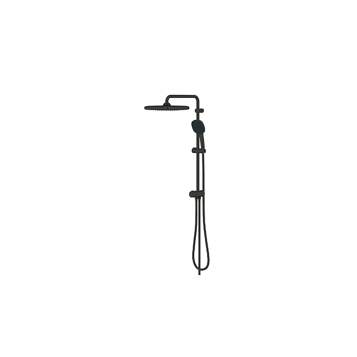 Grohe 269882431 Vitalio Comfort 250 Flex QuickFix Douchesysteem met Omstelkraan voor Wandmontage Mat Zwart
