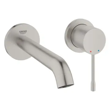 Grohe 19408DC1 Essence Tweegats wastafelmengkraan M-Size Supersteel