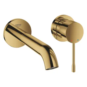 Grohe 19408GL1 Essence Tweegats wastafelmengkraan M-Size Cool Sunrise (goud)