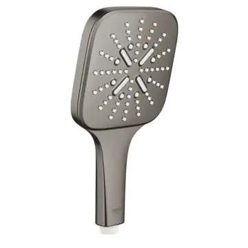 Grohe 26582AL0 Rainshower Smartactive 130 Cube Handdouche 3 straalsoorten Hard Graphite Geborsteld (mat donker grijs)