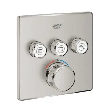 Grohe 29126DC0 Grohtherm Smartcontrol Thermostatisch Inbouwmengkraan met Omstelling Supersteel (RVS look)