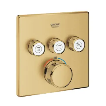 Grohe 29126GN0 Grohtherm Smartcontrol Thermostatisch Inbouwmengkraan met Omstelling Cool Sunrise Geborsteld (mat goud)