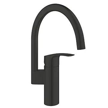 Grohe 332022433 Eurosmart Keukenmengkraan Hoge Uitloop Mat Zwart