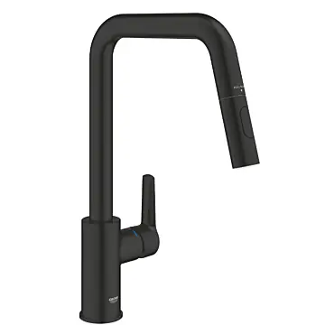 Grohe 306312430 Start Quickfix Keukenmengkraan Hoge Uitloop Mat Zwart